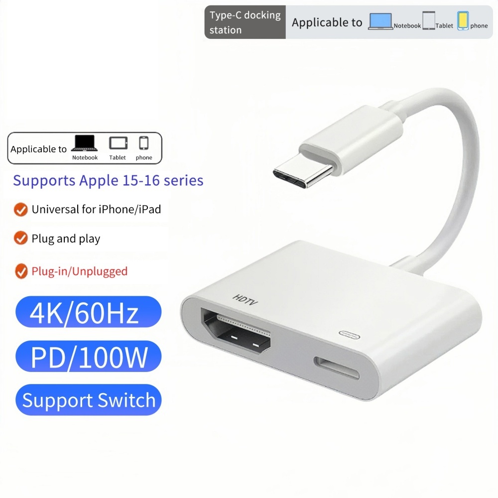 Hdmi Adapter Tablet - USB-C to HDMI 4K 60Hz 30Hz
