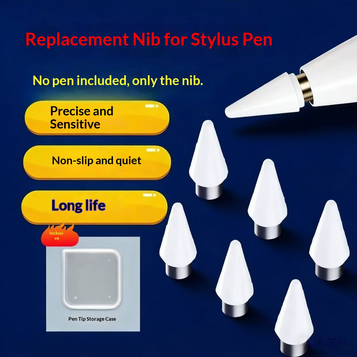 Stylus Replacement Tip - Replacement Pen Tip for Capacitive Pen,