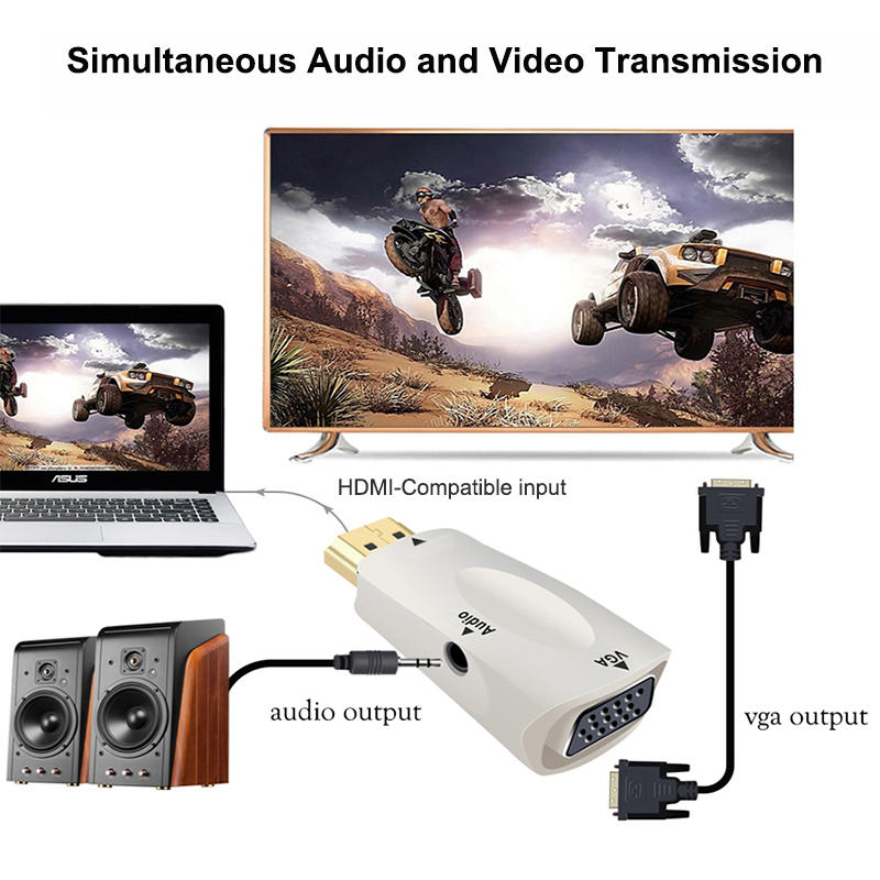 HDMI-compatible to VGA Cable C - Hdmi Adapter Tablet 评论和价格