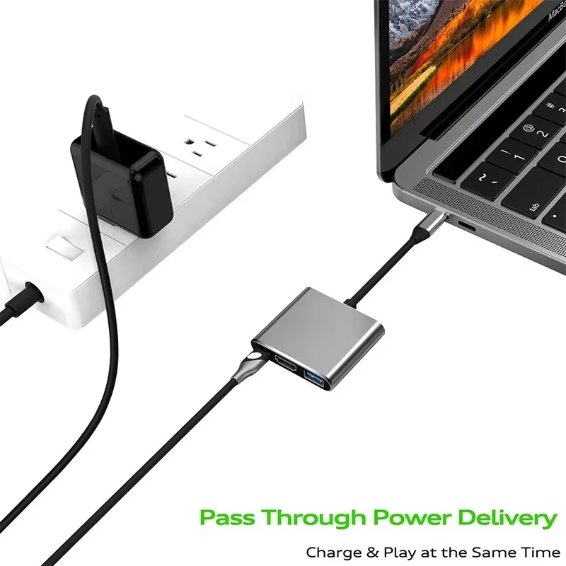 KEBIDUMEI 3-in-1 USB C Hub USB - Hdmi Adapter Tablet 评论和价格