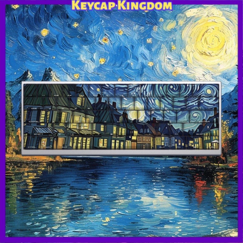 Van Gogh Starry Sky Theme Keyc - Tablet Accessories For Gaming 评论和价格
