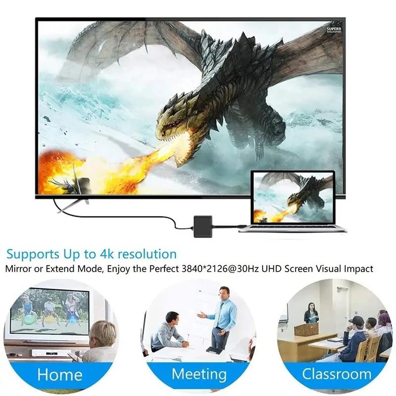 USB-C To HDMI-compatible 3 In  - Hdmi Adapter Tablet 评论和价格