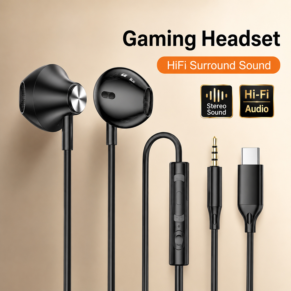 HiFi Surround Headphones Bass  - Tablet Accessories For Gaming 评论和价格