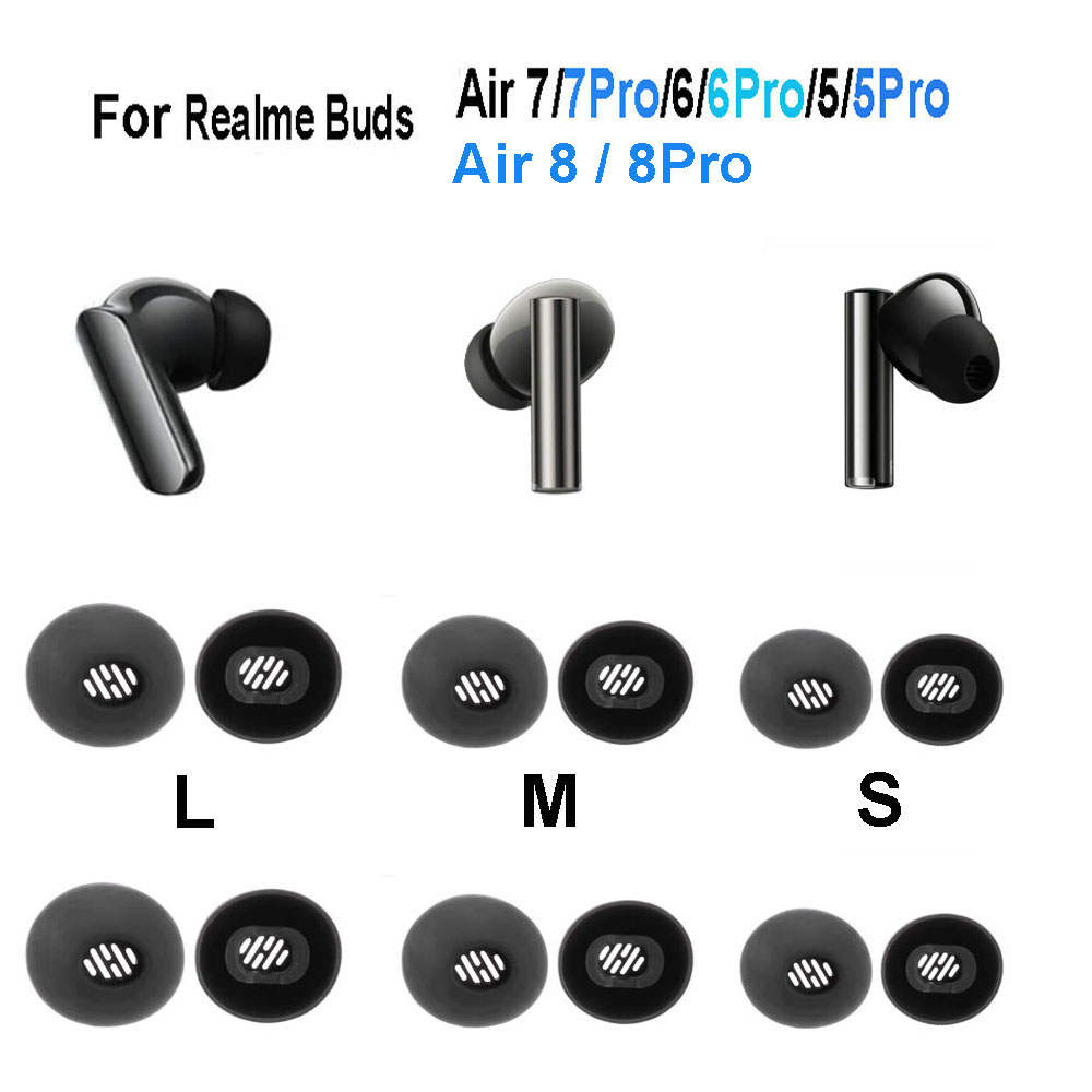 4PCS Silicone Ear Tips for Rea - Realme Tablet Accessories 评论和价格