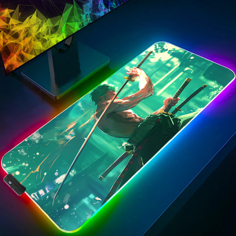 ONE PIECE Zoro Mouse Pad RGB G - Tablet Accessories For Gaming 评论和价格