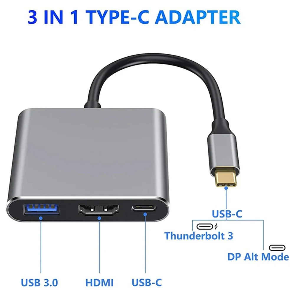 USB C HUB 3-in-1 Multiports Ad - Hdmi Adapter Tablet 评论和价格