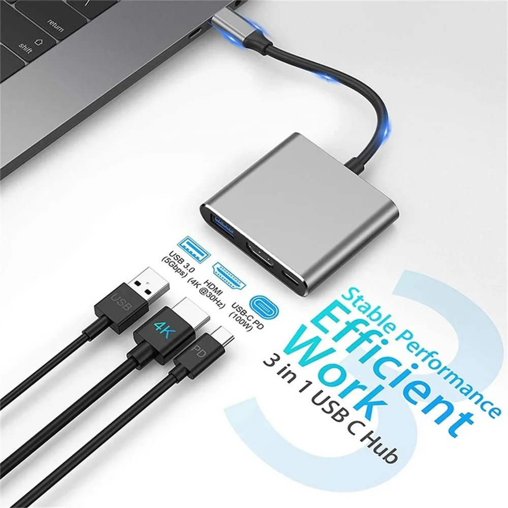 USB C HUB 3-in-1 Multiports Ad - Hdmi Adapter Tablet 评论和价格