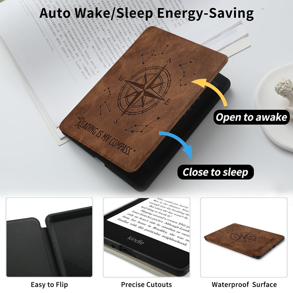 Vintage Compass protect Case F - Kindle Tablet Accessories 评论和价格