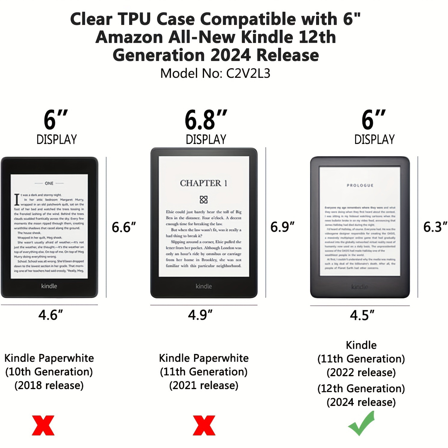 Silicon Case For 6'' All-new K - Kindle Tablet Accessories 评论和价格