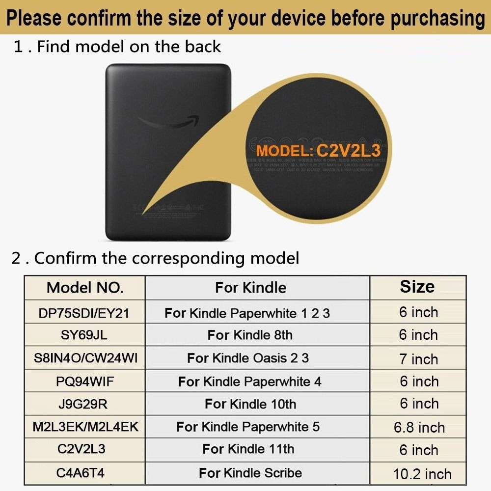 11th Generation 6-6.8 inch e-R - Kindle Tablet Accessories 评论和价格